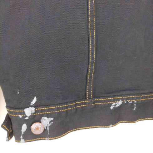 リー Lee 00s オーバーサイズ ブラックデニムジャケット トラッカージャケット メンズ import:XL