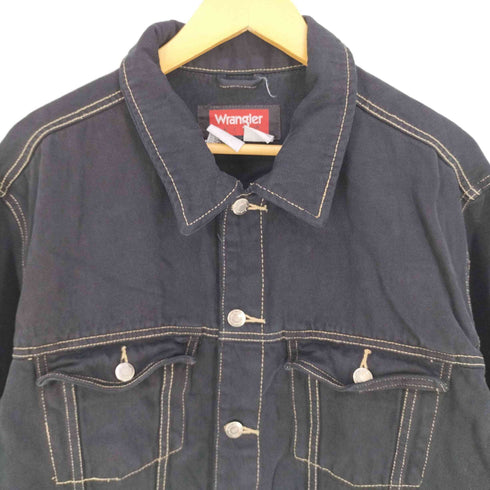 ラングラー Wrangler HERO ブラックデニムジャケット トラッカージャケット メンズ import:XL