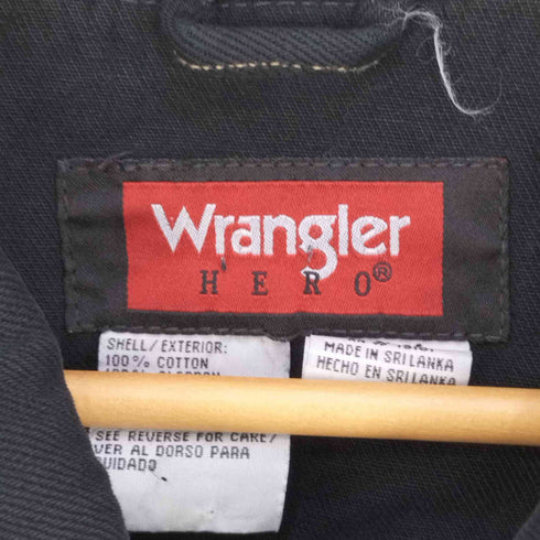 ラングラー Wrangler HERO ブラックデニムジャケット トラッカージャケット メンズ import:XL