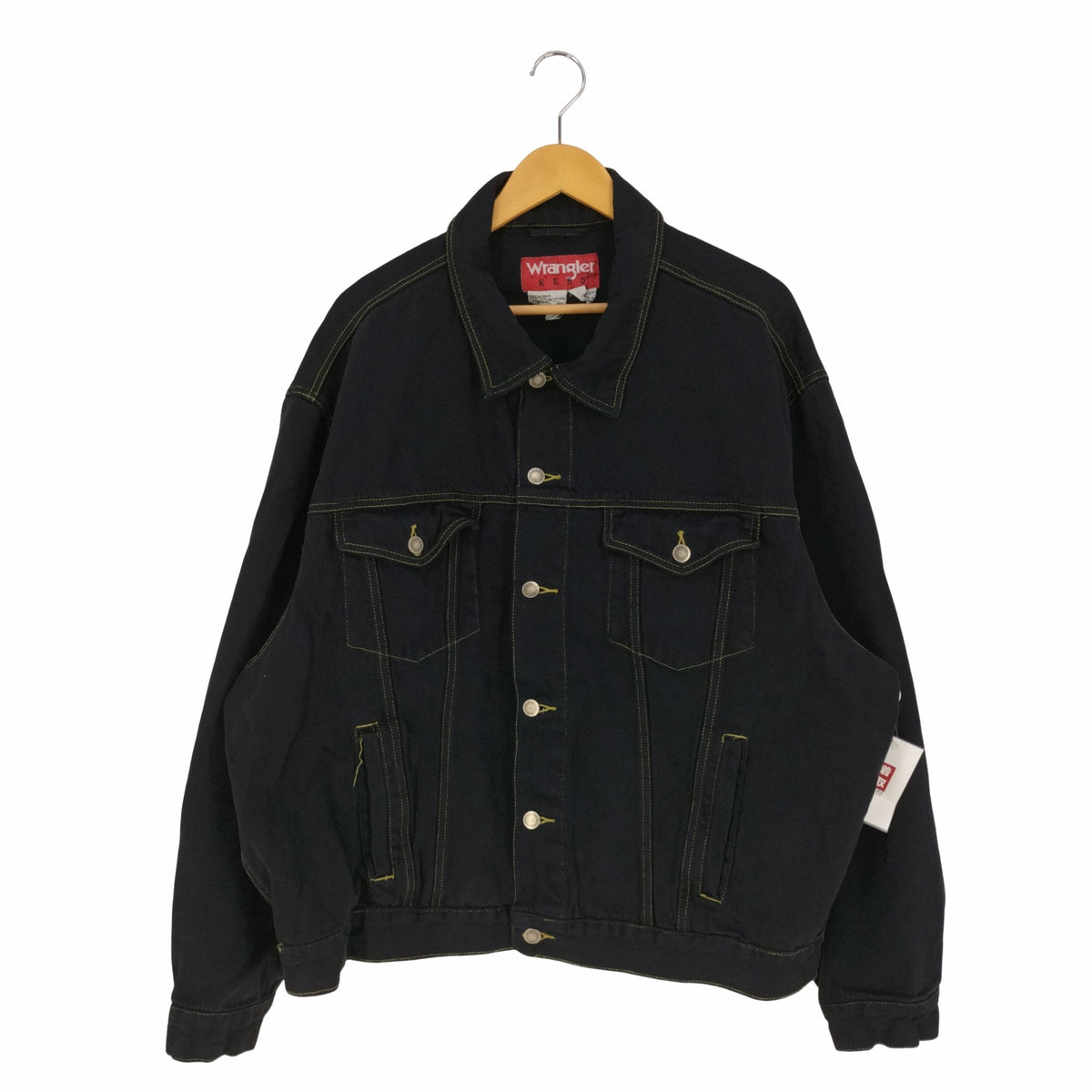 ラングラー Wrangler HERO ブラックデニムジャケット トラッカー 