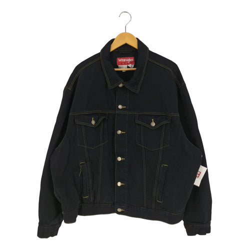 ラングラー Wrangler HERO ブラックデニムジャケット トラッカージャケット メンズ 2XL