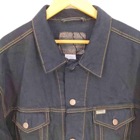 リーバイス Levis SIGNATURE ブラックデニムジャケット トラッカージャケット メンズ import:XL