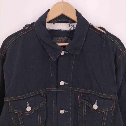 リーバイス Levis 00s 09年製 72510 EURO ユーロ ブラックデニムジャケット トラッカージャケット メンズ import:L