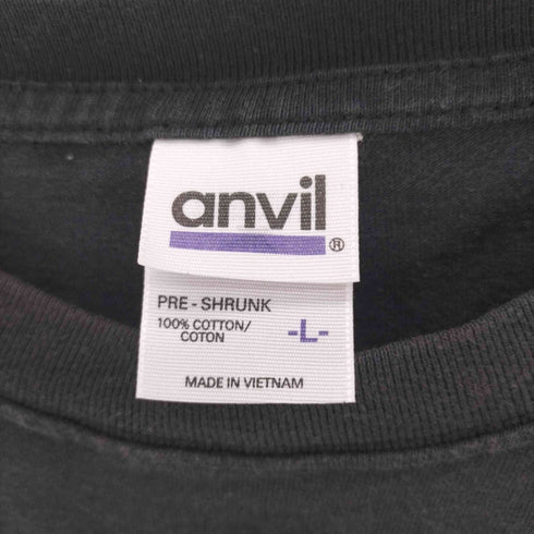 00S ANVILボディ OLD ENGLISH プリント S/S Tシャツ メンズ import:L