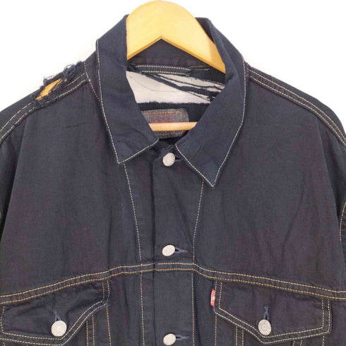 リーバイス Levis 10年製 72510 EURO ユーロ ブラックデニムジャケット トラッカージャケット メンズ import:XL