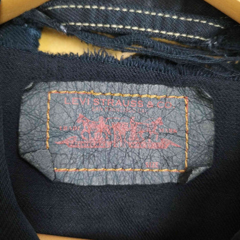 リーバイス Levis 10年製 72510 EURO ユーロ ブラックデニムジャケット トラッカージャケット メンズ import:XL