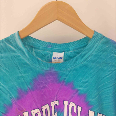 GILDANボディ S PADRE ISLAND TEXAS プリント タイダイ染 Tシャツ メンズ import:M