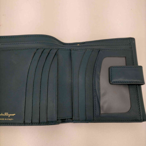 サルヴァトーレフェラガモ Salvatore Ferragamo ガンチーニ リアルレザー二つ折り財部 レディース
