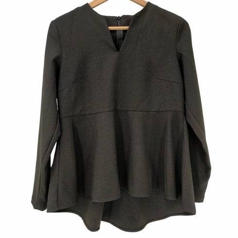 ユアーズ urs キーネックペプラムトップス レディース M