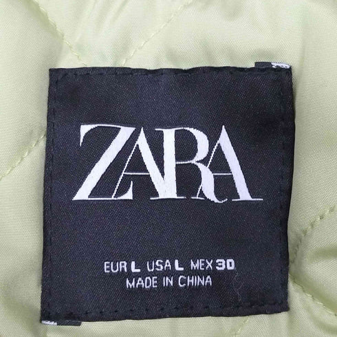 ザラ ZARA 裏地キルティング ジップアップ ブルゾンジャケット メンズ import:L