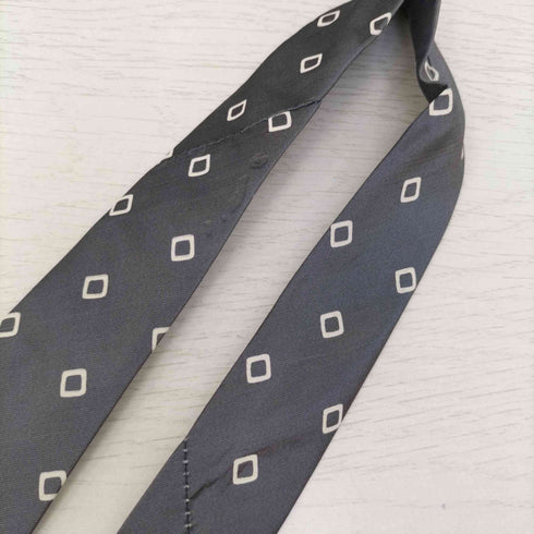 イヴサンローラン Yves Saint Laurent イタリア製 総柄 シルク ネクタイ メンズ
