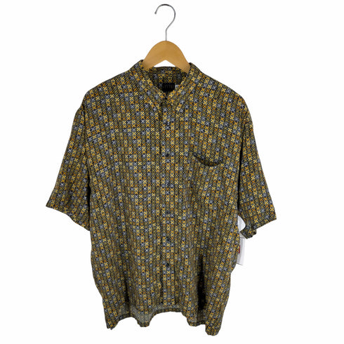 CELINI 半袖ポリエステル総柄シャツ メンズ XL