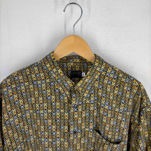 CELINI 半袖ポリエステル総柄シャツ メンズ XL