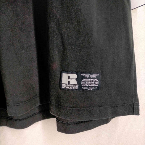 ラッセルアスレチック RUSSELL ATHLETIC ロゴ刺繍クルーネックコットンTシャツ メンズ JPN:L