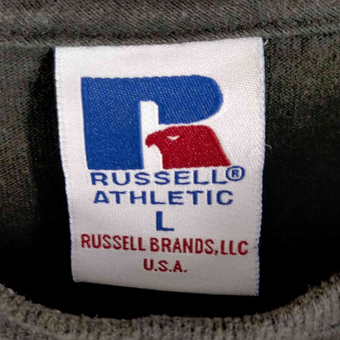 ラッセルアスレチック RUSSELL ATHLETIC ロゴ刺繍クルーネックコットンTシャツ メンズ JPN:L