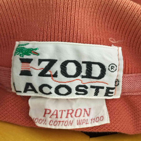 アイゾッドラコステ IZOD LACOSTE 70-80S 糸巻きタグ PATRON ポロシャツ メンズ