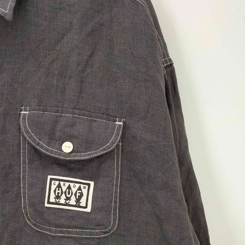 ハフ HUF 24SS HEMP CHAMBRAY SHIRT メンズ import:L