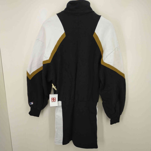 BTTF スウェットZIPドルマンバイカラースリットワンピース レディース