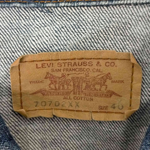 リーバイスヴィンテージクロージング Levis Vintage Clothing 80s 日本製 ボタン裏j02 70702xx 1st デニムジャケット メンズ US:40