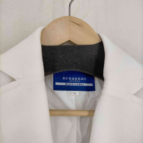 バーバリーブルーレーベル BURBERRY BLUE LABEL 金ボタン ギャザー テーラードジャケット レディース 36
