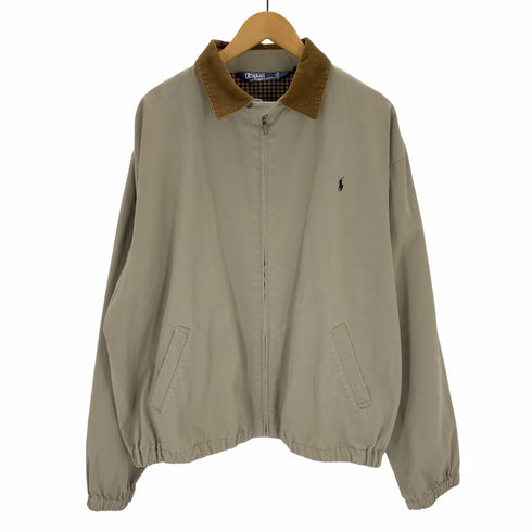 ポロバイラルフローレン Polo by RALPH LAUREN カナダ製 襟コーデュロイ スウィングトップ スポーツジャケット メンズ JPN:L