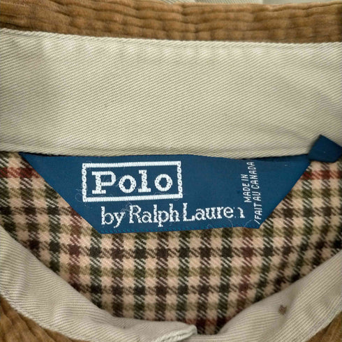 ポロバイラルフローレン Polo by RALPH LAUREN カナダ製 襟コーデュロイ スウィングトップ スポーツジャケット メンズ JPN:L