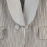 ダブルスタンダードクロージング DOUBLE STANDARD CLOTHING ALIBINO TORELLO VIERA ショールカラージャケット ストライプ レディース JPN:38