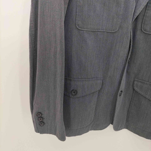 エディーバウアー Eddie Bauer サファリジャケット 背抜き メンズ import:M