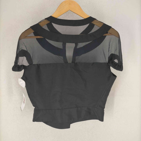 イヴサンローラン Yves Saint Laurent 09SS シルク混 レース切替シャツブラウス レディース F40