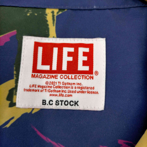 ベー・セーストック B.C STOCK life magazine collection オープンカラー アロハシャツ メンズ JPN:M