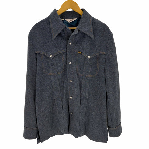 リー Lee 70s-80s USA製 ポリエステルウエスタンシャツジャケット メンズ JPN:XL