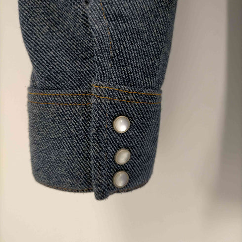 リー Lee 70s-80s USA製 ポリエステルウエスタンシャツジャケット メンズ JPN:XL