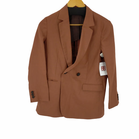 ユナイテッドアローズグリーンレーベルリラクシング UNITED ARROWS green label relaxing FM トリアセ マットクロス ダブル テーラード ジャケット レディース 38