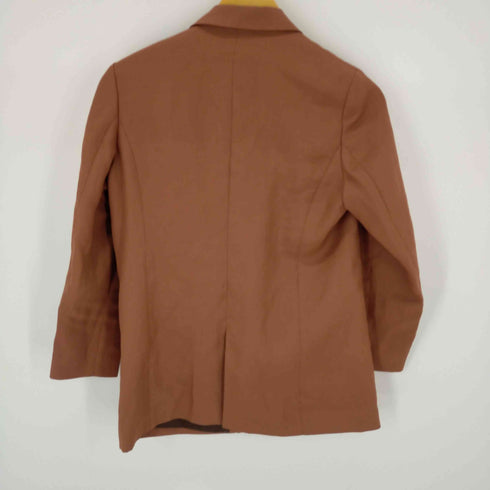 ユナイテッドアローズグリーンレーベルリラクシング UNITED ARROWS green label relaxing FM トリアセ マットクロス ダブル テーラード ジャケット レディース 38