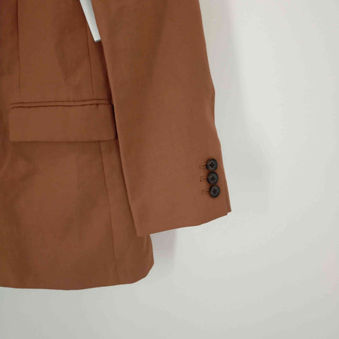 ユナイテッドアローズグリーンレーベルリラクシング UNITED ARROWS green label relaxing FM トリアセ マットクロス ダブル テーラード ジャケット レディース 38