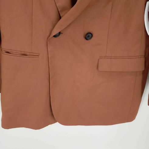 ユナイテッドアローズグリーンレーベルリラクシング UNITED ARROWS green label relaxing FM トリアセ マットクロス ダブル テーラード ジャケット レディース 38