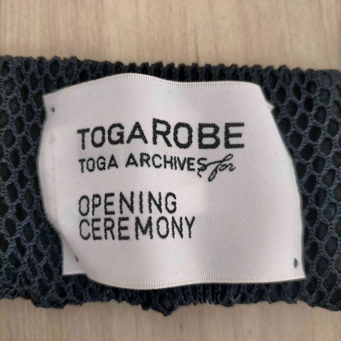 トーガローブオーガアーカイブス オープニングセレモニー TOGA ROBE TOGA ARCHIVES for OPENING CEREMONY フロントロゴ ネットヘアバンド レディース ONE SIZE