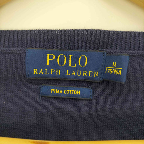 ポロラルフローレン POLO RALPH LAUREN Vネック ピマコットン ニット ポニー刺繍 メンズ JPN:M