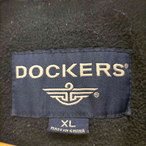 ドッカーズ DOCKERS 90s 襟レザー裏地フリースジップジャケット メンズ JPN:XL