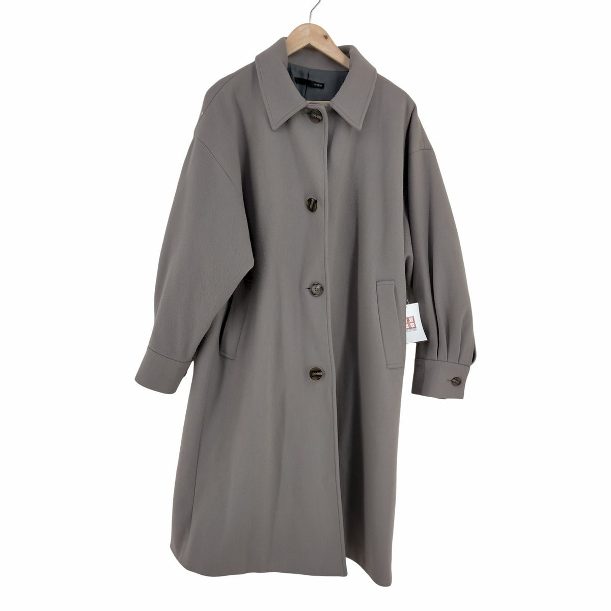 【21AW】WOOLLYTECHステンカラードルマンコート Heather（ヘザー）の「【21AW】WOOLLYTECHステンカラードルマン