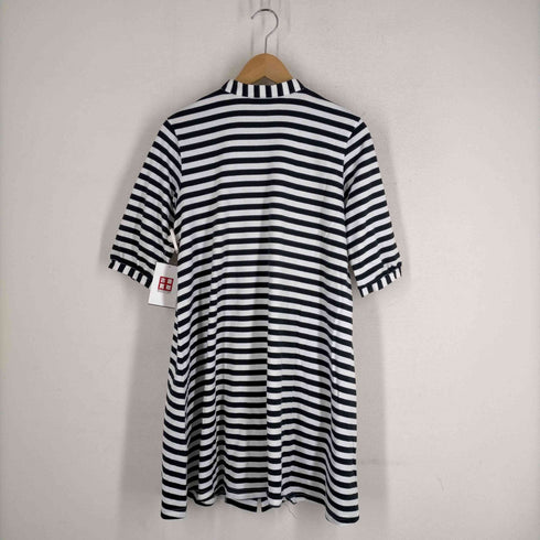 マリメッコ marimekko スタンドカラーボーダーシャツワンピース レディース JPN:S