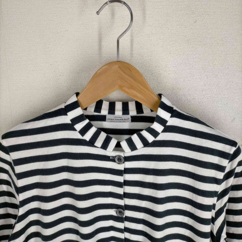 マリメッコ marimekko スタンドカラーボーダーシャツワンピース レディース JPN:S