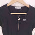 NASTY FANCY CLUB BELLEZA SQUAR NECK ZIP-UP/ベレッツスクエアネック ジップアップカーディガン レディース