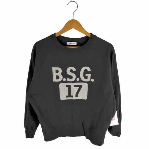 バビロン BABYLONE 23SS BSG SWEAT クルーネック プリント コットンプルオーバー レディース FREE