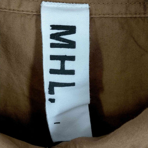 エムエイチエル マーガレットハウエル MHL. MARGARET HOWELL 2ポケット カッタウェイシャツワンピース レディース 1