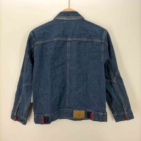 ギャップ Gap OLD GAP 紺タグ 4ポケット 比翼 タクティカル デニムジャケット Y2K メンズ import:L