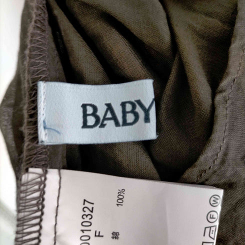バビロン BABYLONE 23SS コットンノースリーブシャツ レディース FREE