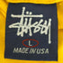 ステューシー Stussy OLD 紺タグ USA製 ショーンロゴ SSLINK モザイク加工 プリントクルーネックTシャツ メンズ import:L