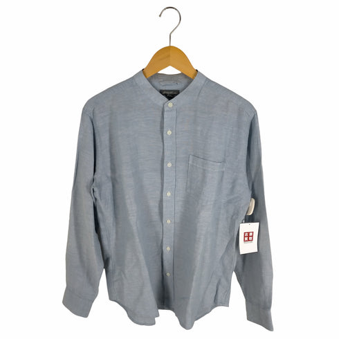 エディーバウアー Eddie Bauer ノーカラー リネンコットンシャツ メンズ JPN:M