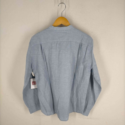 エディーバウアー Eddie Bauer ノーカラー リネンコットンシャツ メンズ JPN:M